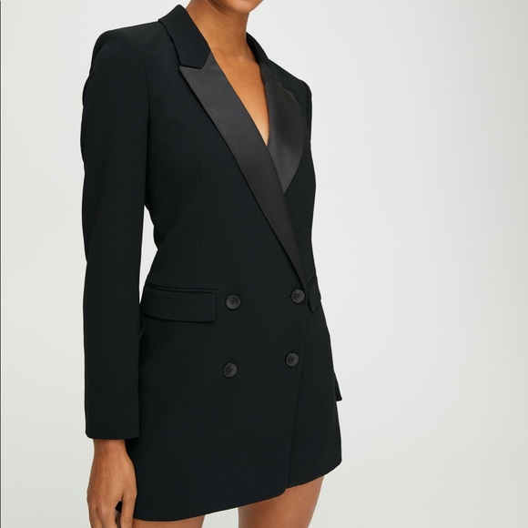 Babaton Jackets & Blazers - ARITZIA NWOT Babaton Tuxedo Blazer Dress, Black, sz 00